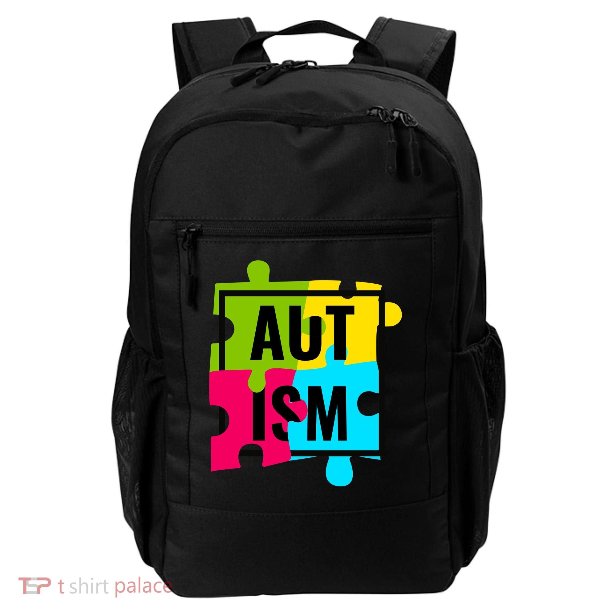 Autism Awareness Puzzle Pieces Backpack