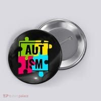 Autism Awareness Puzzle Pieces Button thumb 0