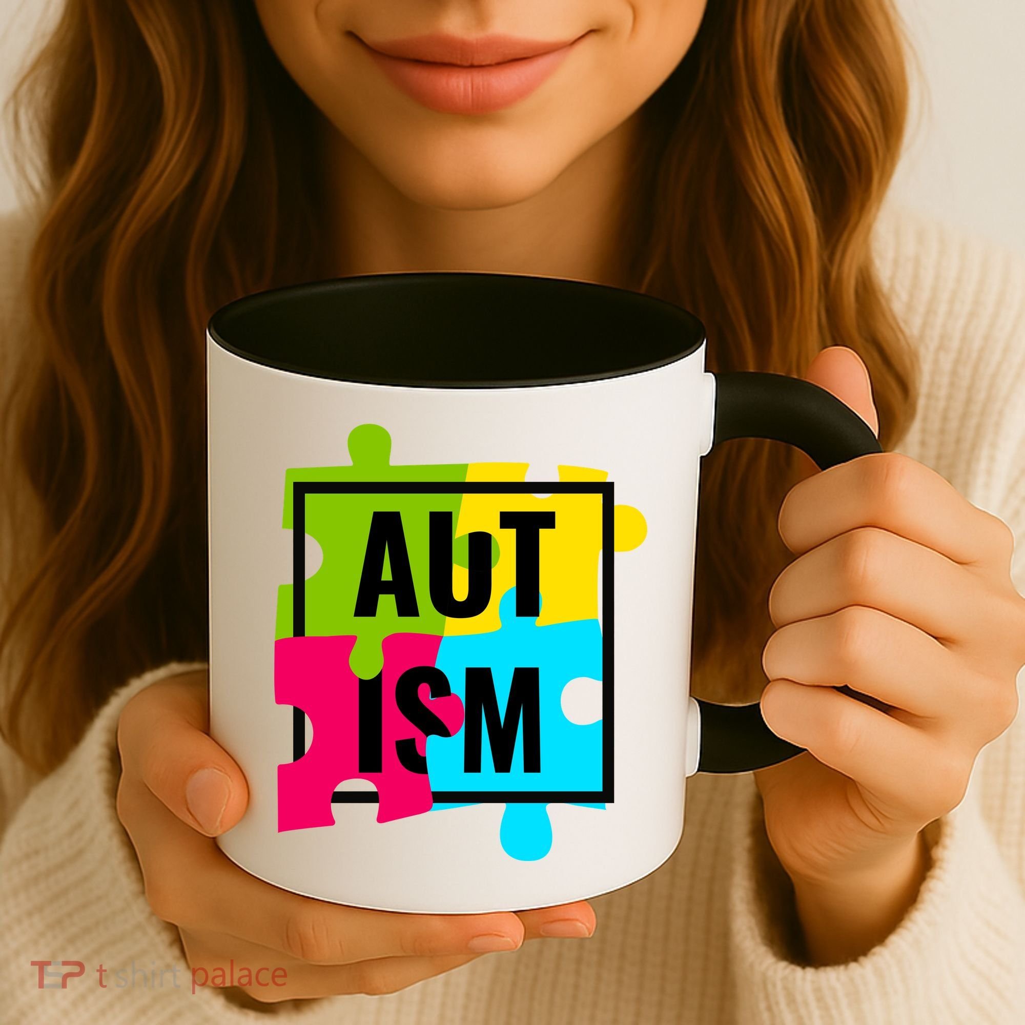 Autism Awareness Puzzle Pieces Coffee Mug