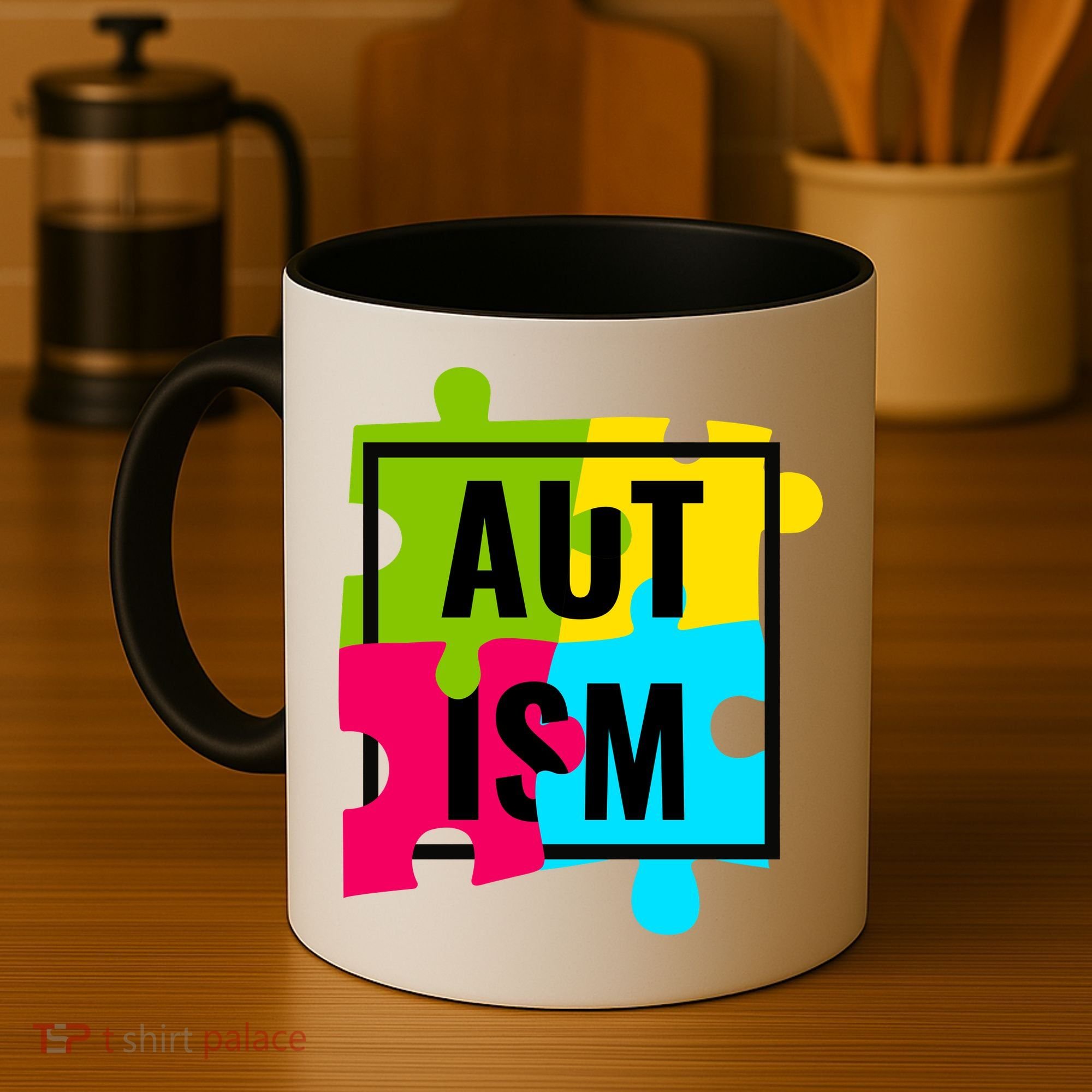 Autism Awareness Puzzle Pieces Coffee Mug