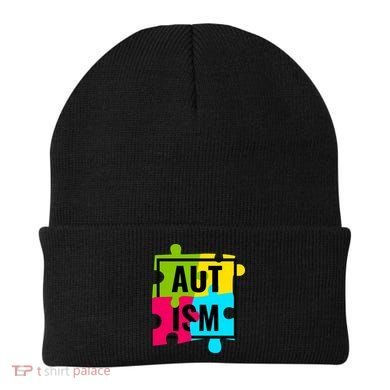 Autism Awareness Puzzle Pieces Beanie
