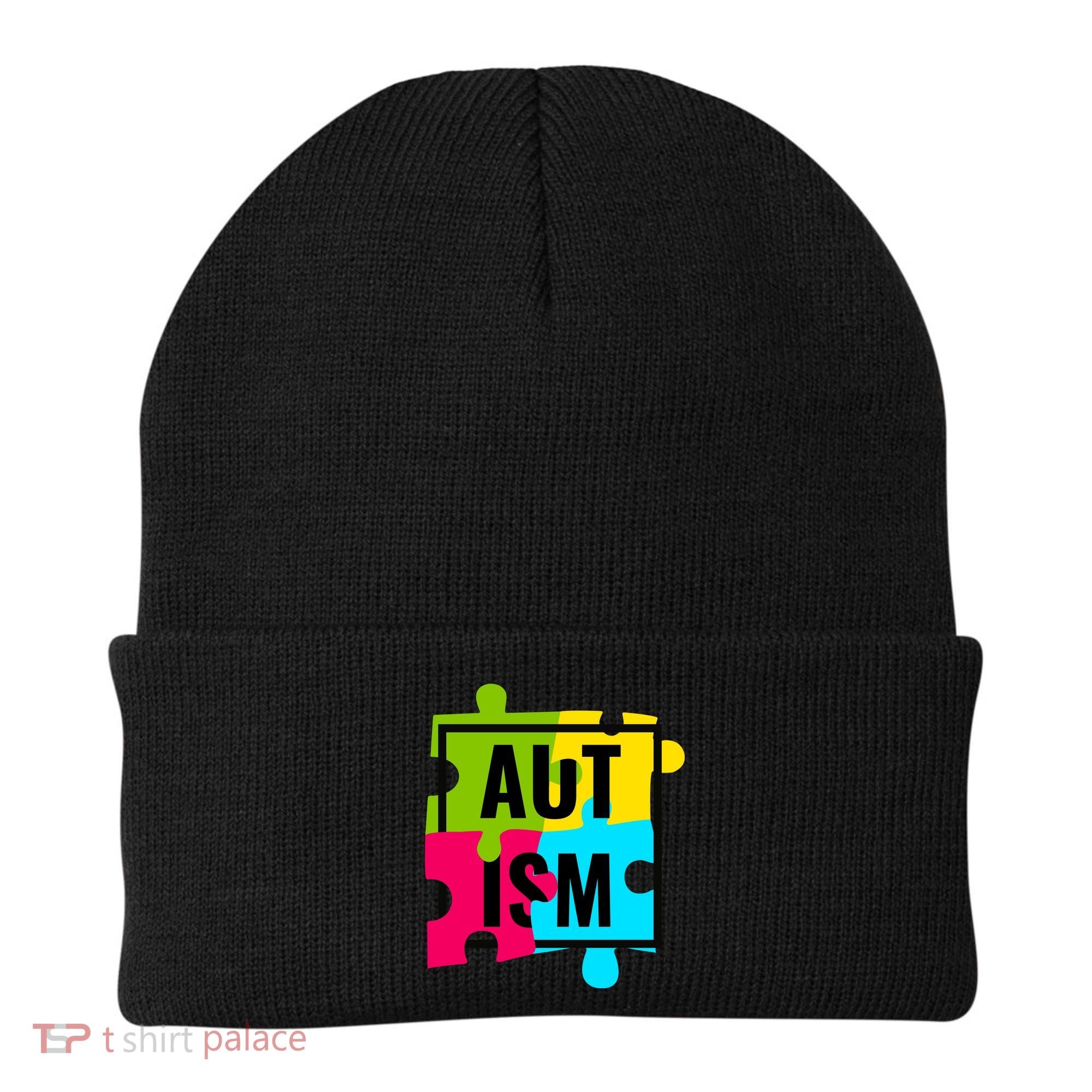Autism Awareness Puzzle Pieces Beanie