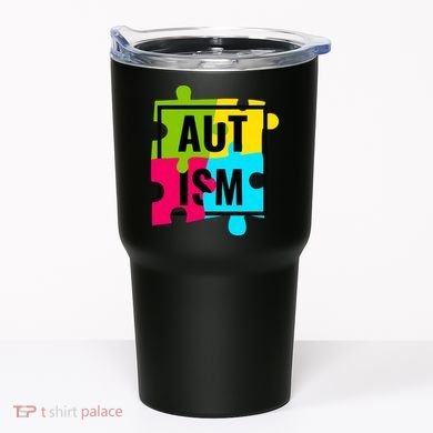 Autism Awareness Puzzle Pieces Tumbler