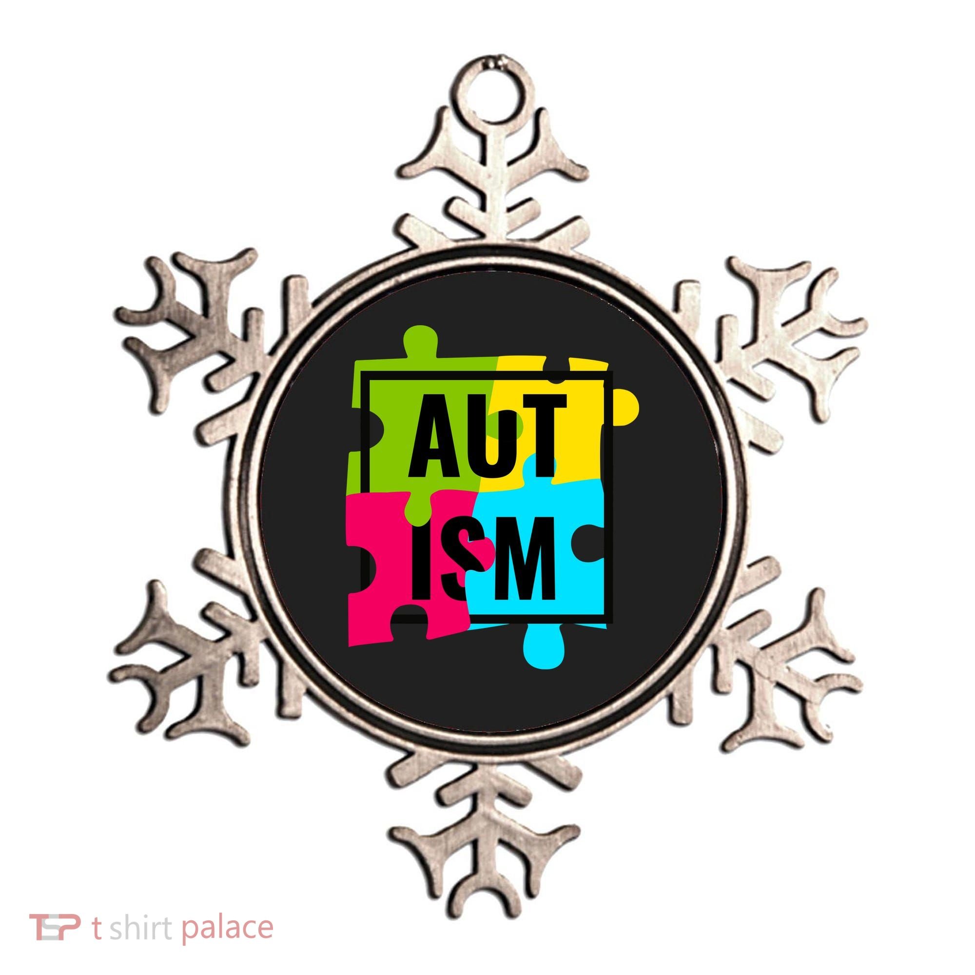 Autism Awareness Puzzle Pieces Ornament