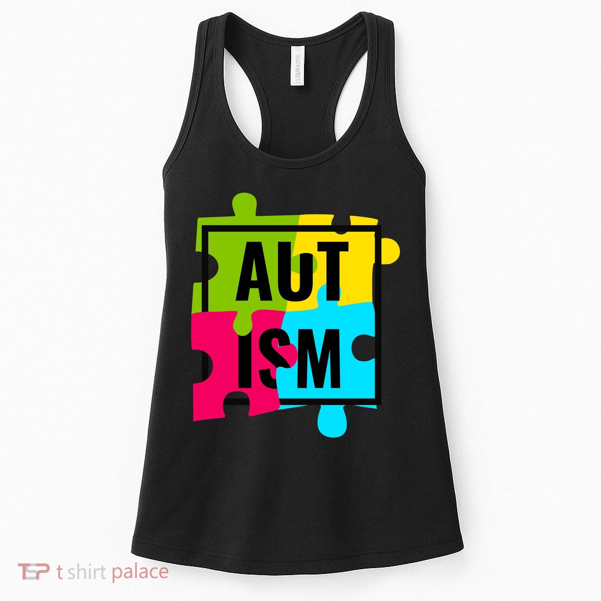 Autism Awareness Puzzle Pieces Women's Tank Top