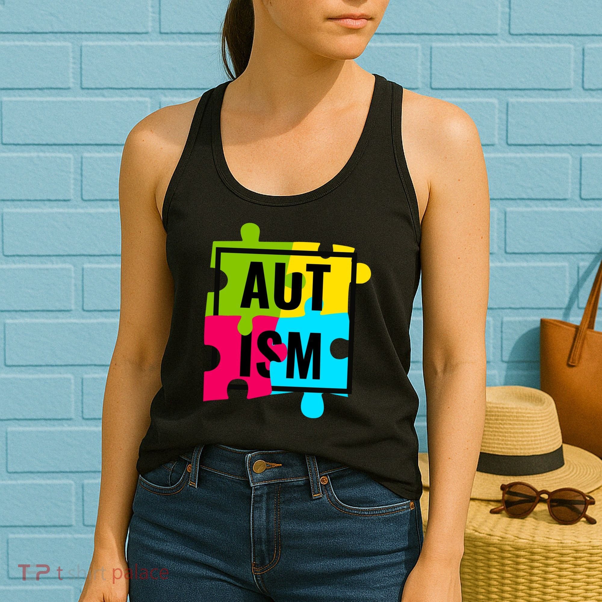 Autism Awareness Puzzle Pieces Women's Tank Top