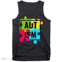 Autism Awareness Puzzle Pieces Tank Top thumb 0