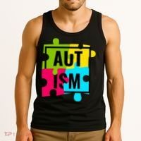 Autism Awareness Puzzle Pieces Tank Top thumb 3