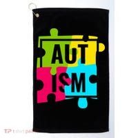Autism Awareness Puzzle Pieces Golf Towel thumb 0