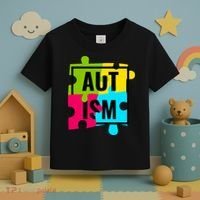 Autism Awareness Puzzle Pieces Toddler T-Shirt thumb 3