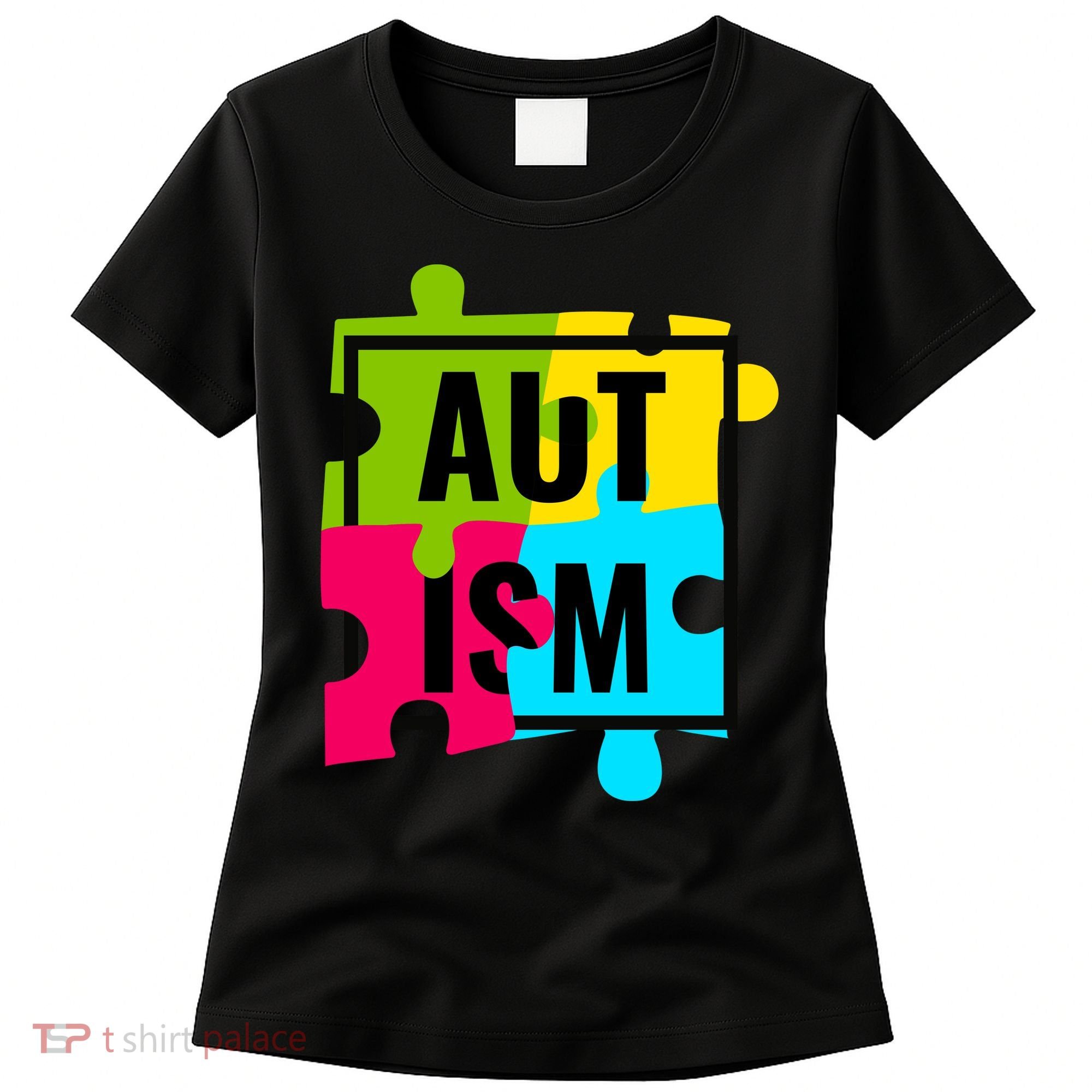 Autism Awareness Puzzle Pieces Women's T-Shirt