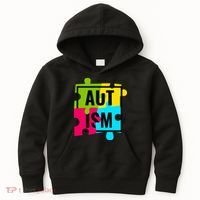 Autism Awareness Puzzle Pieces Kids Hoodie thumb 0