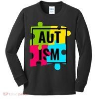 Autism Awareness Puzzle Pieces Kids Long Sleeve Shirt thumb 0