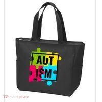 Autism Awareness Puzzle Pieces Tote Bag thumb 3