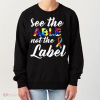 Autism Awareness Puzzle See The Able Not The Label Women's Sweatshirt thumb 0