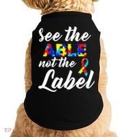 Autism Awareness Puzzle See The Able Not The Label Doggie Tank thumb 0