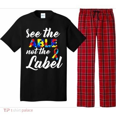 Autism Awareness Puzzle See The Able Not The Label Pajama Set