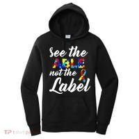Autism Awareness Puzzle See The Able Not The Label Women's Hoodie thumb 0