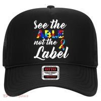 Autism Awareness Puzzle See The Able Not The Label Hat thumb 0