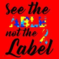Autism Awareness Puzzle See The Able Not The Label Santa Hat thumb 1