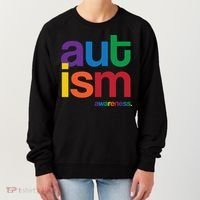 Autism Awareness Rainbow Letters Women's Sweatshirt thumb 0
