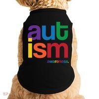 Autism Awareness Rainbow Letters Doggie Tank thumb 0