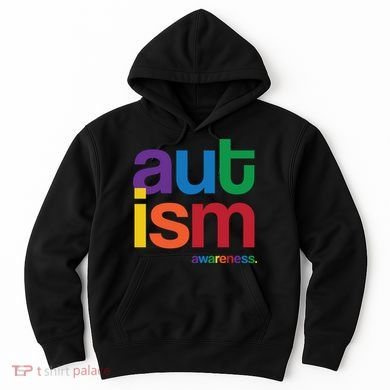 Autism Awareness Rainbow Letters Hoodie