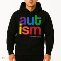 Autism Awareness Rainbow Letters Hoodie thumb 2
