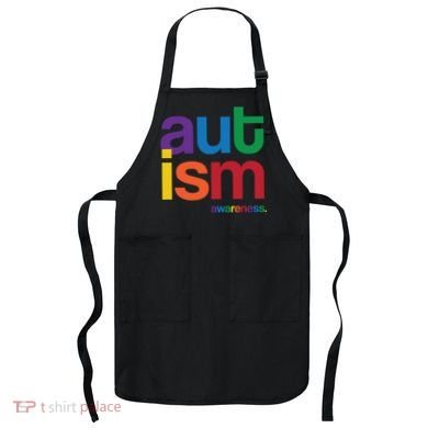 Autism Awareness Rainbow Letters Apron