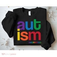 Autism Awareness Rainbow Letters Sweatshirt thumb 2