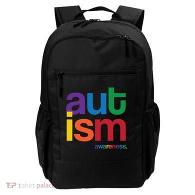 Autism Awareness Rainbow Letters Backpack