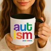 Autism Awareness Rainbow Letters Coffee Mug thumb 3