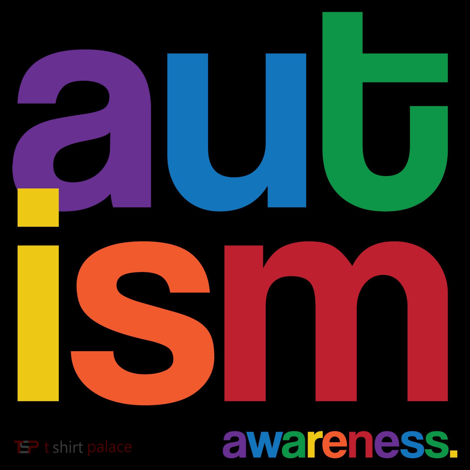 Autism Awareness Rainbow Letters Women's Tank Top