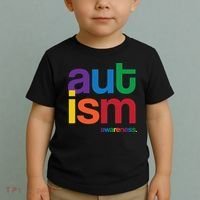 Autism Awareness Rainbow Letters Toddler T-Shirt thumb 2