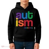 Autism Awareness Rainbow Letters Kids Hoodie thumb 4