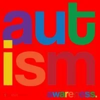 Autism Awareness Rainbow Letters Santa Hat thumb 1