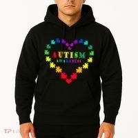 Autism Awareness Rainbow Puzzles Of Love Hoodie thumb 2