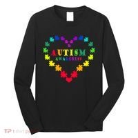 Autism Awareness Rainbow Puzzles Of Love Long Sleeve Shirt thumb 0