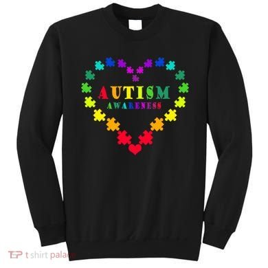 Autism Awareness Rainbow Puzzles Of Love Sweatshirt
