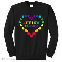 Autism Awareness Rainbow Puzzles Of Love Sweatshirt thumb 0