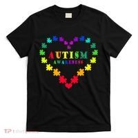 Autism Awareness Rainbow Puzzles Of Love T-Shirt thumb 0