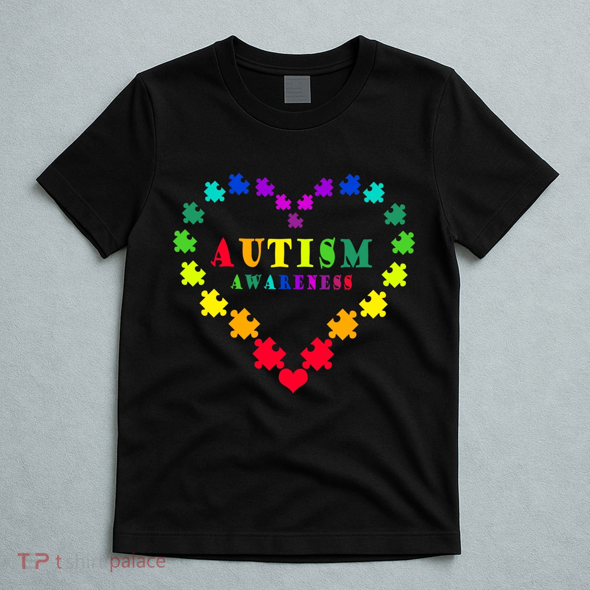 Autism Awareness Rainbow Puzzles Of Love T-Shirt