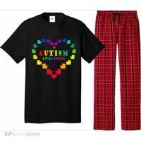 Autism Awareness Rainbow Puzzles Of Love Pajama Set thumb 0