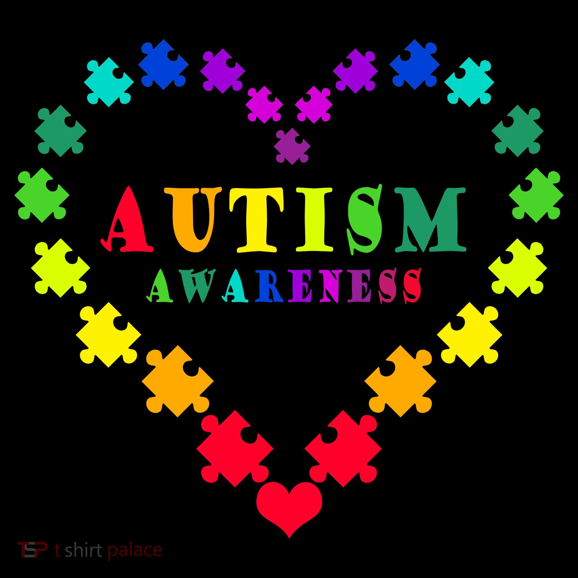Autism Awareness Rainbow Puzzles Of Love Women's Hoodie