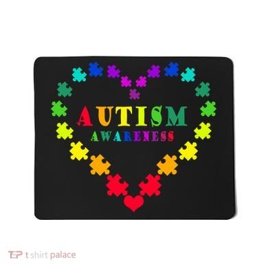 Autism Awareness Rainbow Puzzles Of Love Mousepad