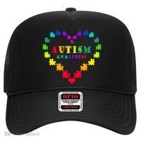 Autism Awareness Rainbow Puzzles Of Love Hat thumb 0
