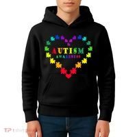 Autism Awareness Rainbow Puzzles Of Love Kids Hoodie thumb 4