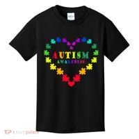 Autism Awareness Rainbow Puzzles Of Love Kids T-Shirt thumb 0