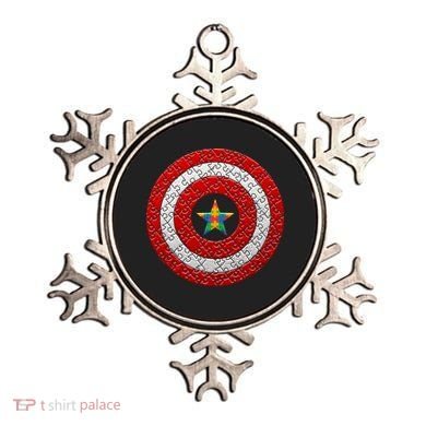 Autism Awareness Star Hero Shield Ornament