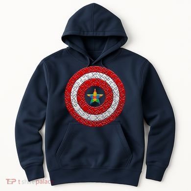 Autism Awareness Star Hero Shield Hoodie